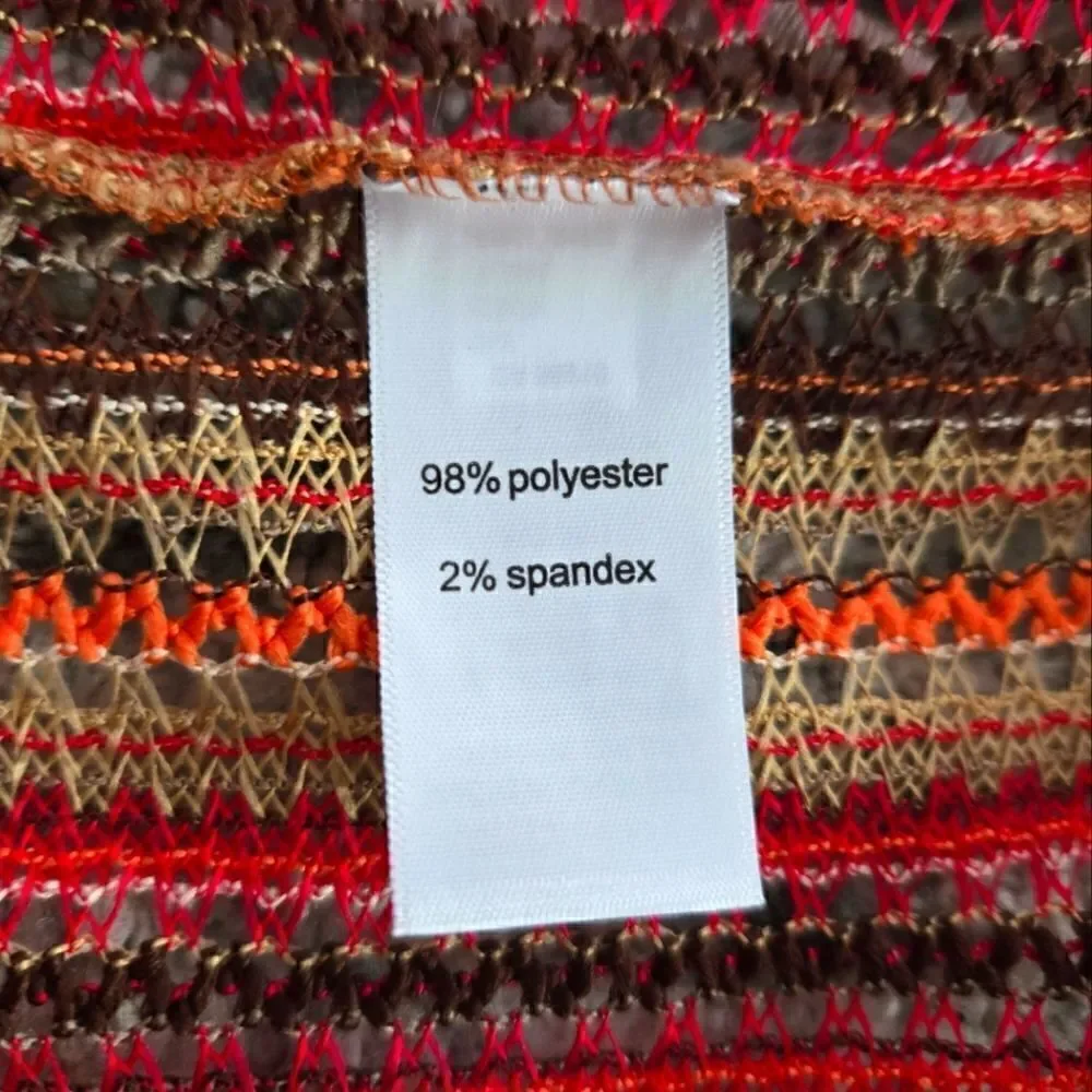 EC MAURICES STRIPED MULTICOLOR KNIT KIMONO SZ.XS